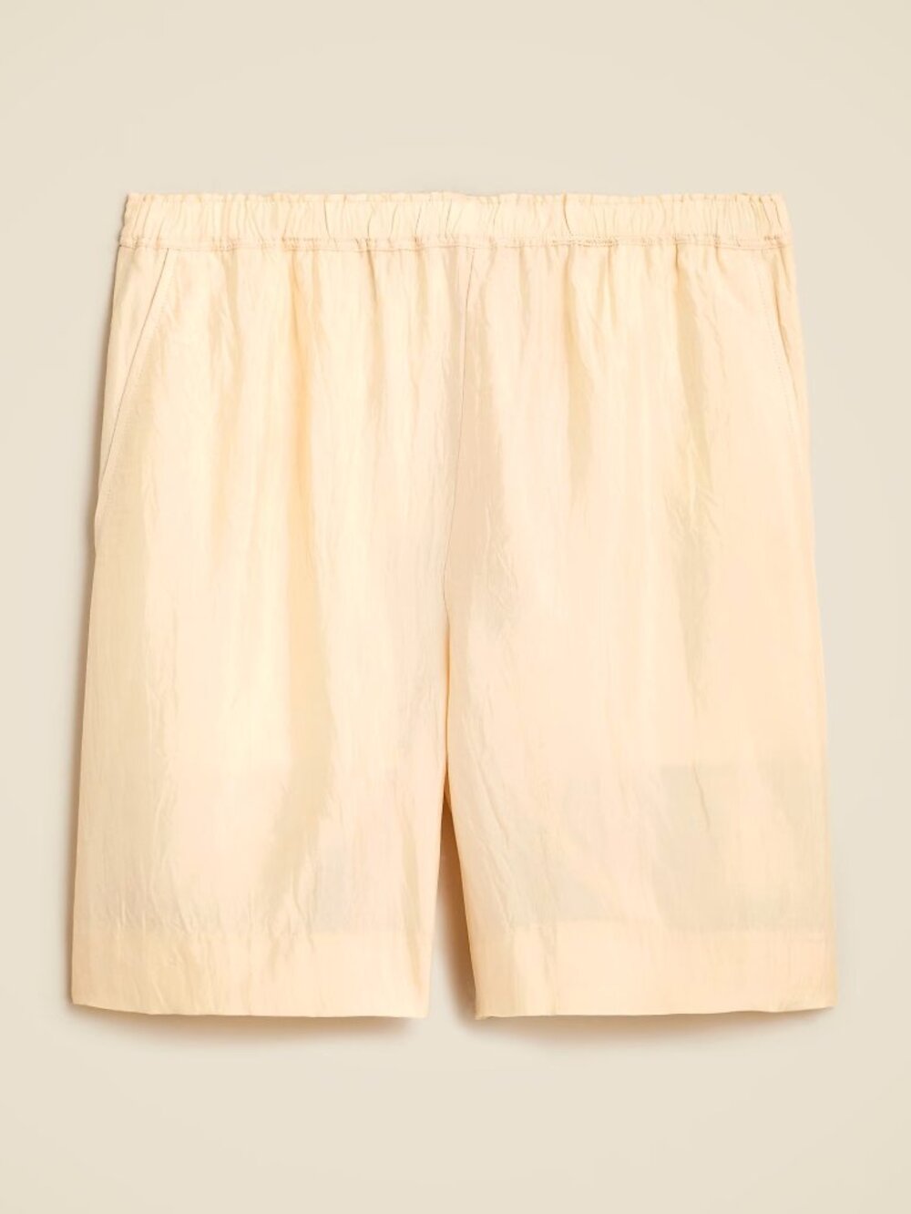 J. Crew 7" Stratus short in textured satin, S